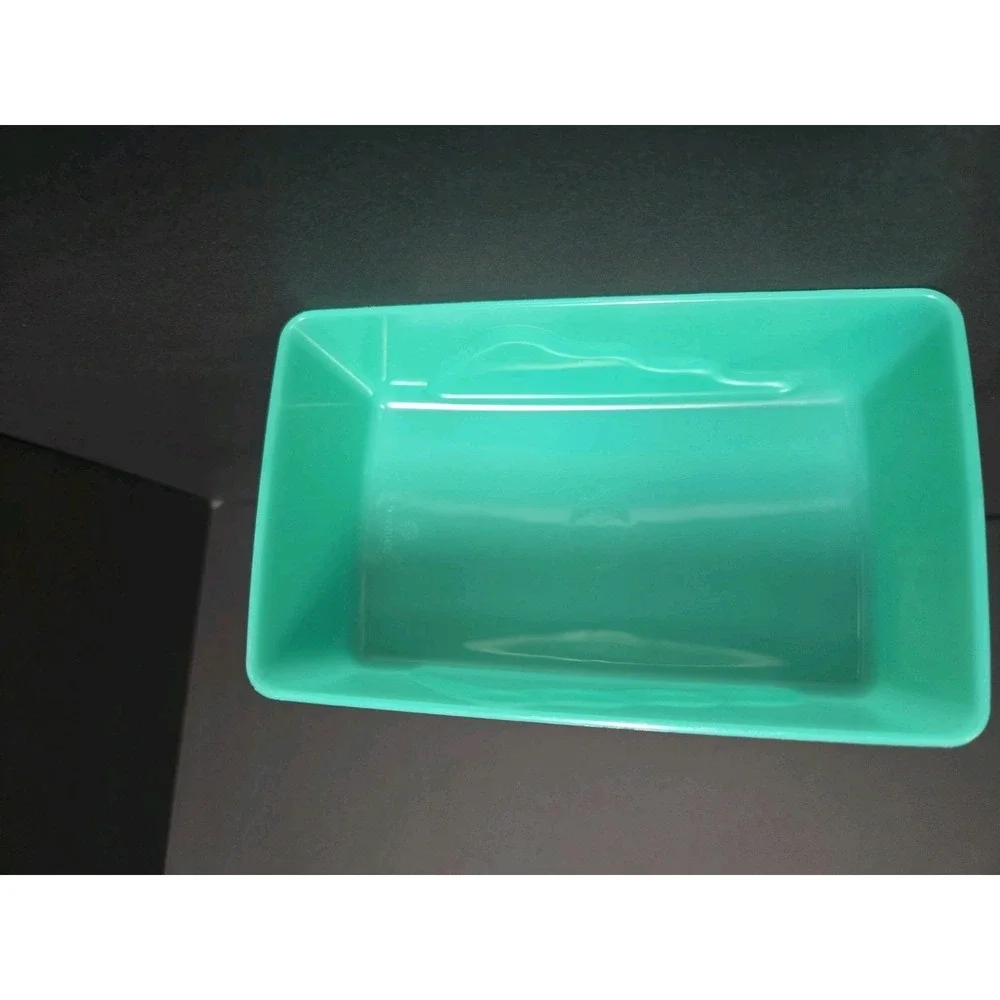 Vintage Tupperware Impressions Green Butter‎ Dish 2 Stick Covered Butter Keeper